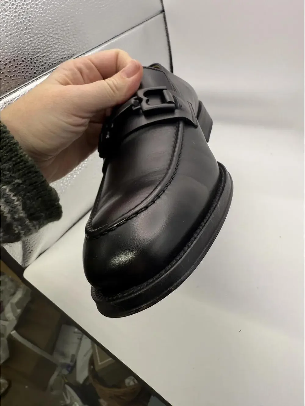 Bruno Magli Men's Alpha Size 10 Black Leather Men's Loafers